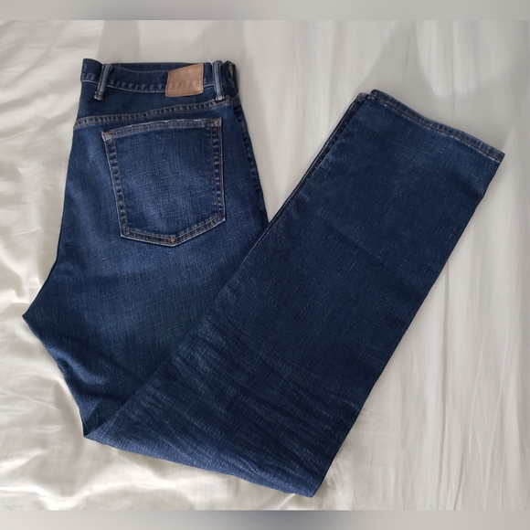 GAP 1969 Indigo Destructed/Repaired Stretch Slim Fit Jeans - 36x32 - Picture 11 of 14